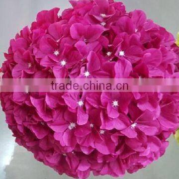 Hanging Fabric Flower Ball 25CM Hydrangea Ball photo-3