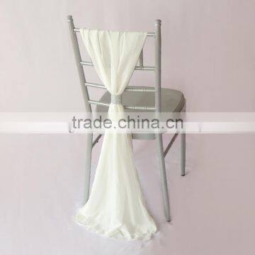 72*190cm Free Shipping Chiffon Chair Sashes Yellow/Wine/Blue/Purple/Pink Chair Sashes For Wedding Chiavari Chair Decoration photo-2