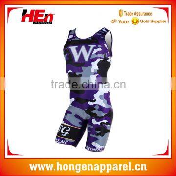 Hongen apparel 2016 Custom Made Wrestling Wear/Wrestling Singlet/training wrestling jersey With custom design and logo