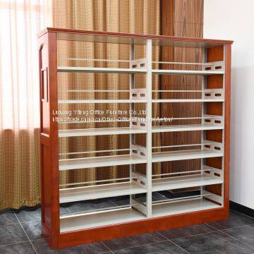Double Column Book Storage Used School Library Furniture photo-2