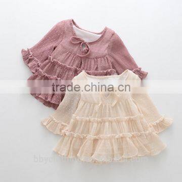 Girls Dresses Autumn 2017 Wholesale Lace Casual Soft Girl Lace Dress