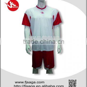 Cheap Plain Interlock Soccer Jersey and Short European Popular Club Style photo-2