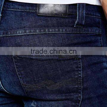 Blue Washed Slim Mens Skinny Jeans Custom Brand and Logo photo-3
