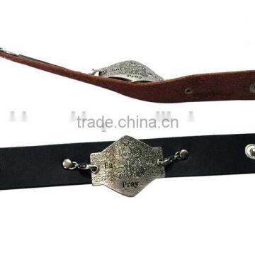 Personalized Leather Words Bracelet,custom Words Carved Bracelet,gift Friendship Wristbands photo-3