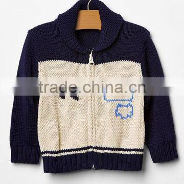 Baby full zip latest fashion Bird shawl cardigan