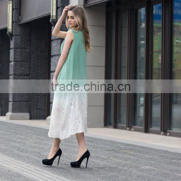 women's gradient summer dress sleeveless dress