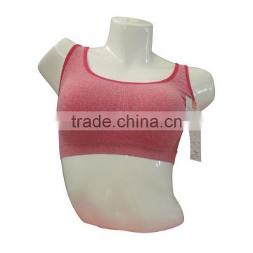 nice quality new style seamless woman underwear ladies melange single layer sport bra