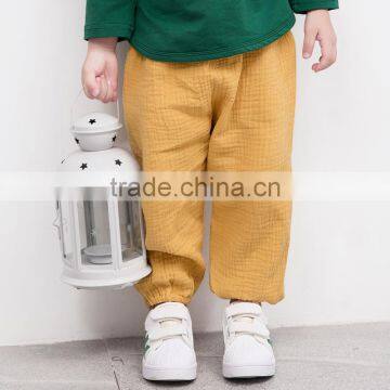 S33595W 2017 Autumn Vintage Style Kids Fashion Ramin Cotton Harem pants