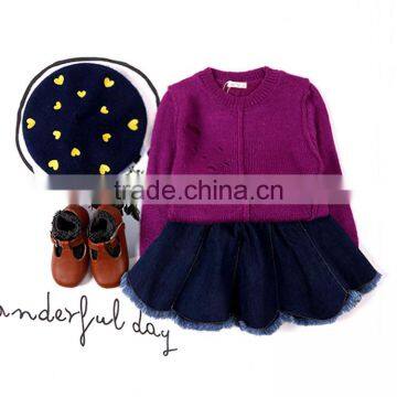 S16253A 2017 Baby Kids Cute Skirts Girls Denim Skirt photo-2