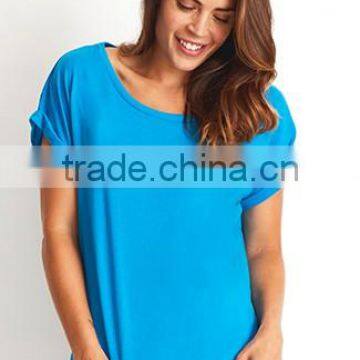 Next Level Apparel Women's Roll Sleeve Dolman Tee - 60% Combed Ring-spun, 40% Polyester Jersey and Comes With Your Logo photo-2