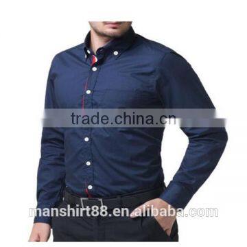 2016 New Wholesale Stylish Long Sleeve Cotton Custom Mens Casual Dress Shirts photo-4
