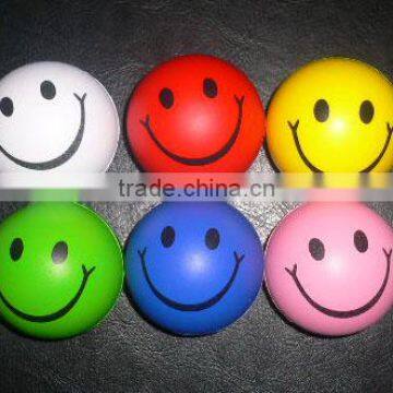 PU foam ball PU smiling stress ball