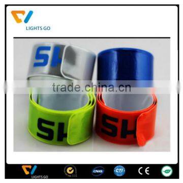 new products in China market promotional custom Reflective Slap Wrist strips