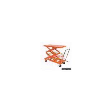 Hand-hydraulic table truck