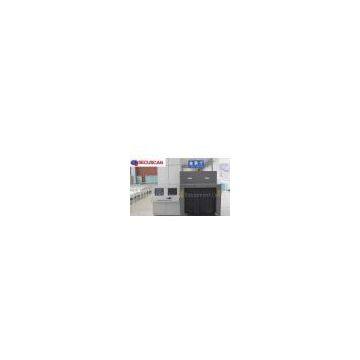 Detecting security x-rays checked baggage scanner for find weapons, dangerous items