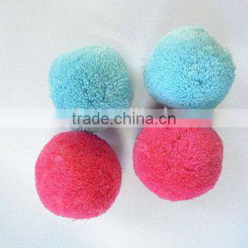 Top level promotional acrylic round thread pompom