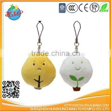 hto slae digital printing plush keychain for gift