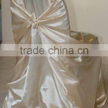 1fit cream chair cover,bag chair cover,satin chair cover