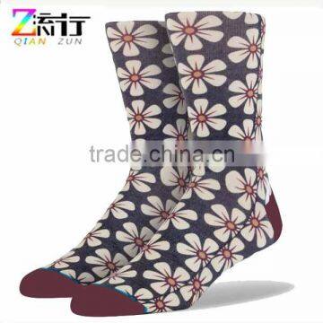 Socks in China Wholesale/printing Custom Socks/floral Pattern Socks photo-2