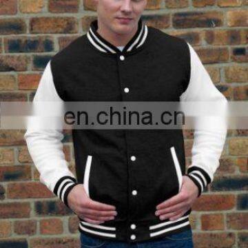 Top Unisex Fashion Varsity Jacket - Light Jacket - Navy/white From Pakistan photo-4