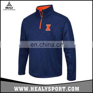 Illinois Fighting University Youth Poly Fleece Quarter Zip-up Sweatshirt