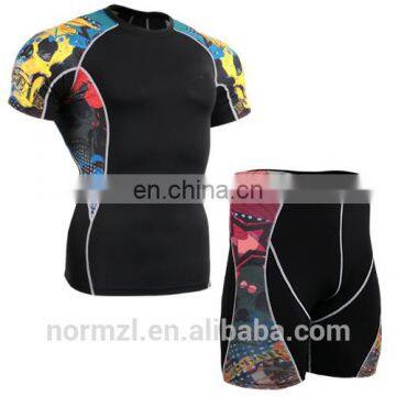 Top quality sports compression sleeves shirts athletic compression shorts