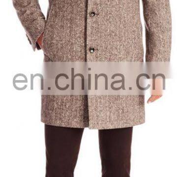 Virgin Wool and Silk Coat With Detachable Quilted Lining