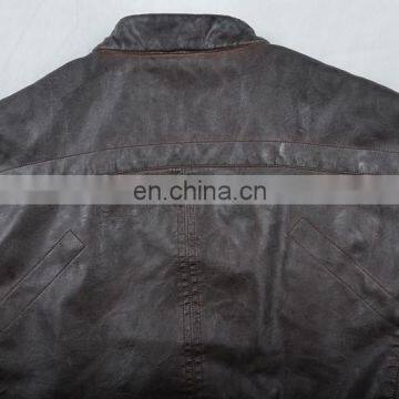 2015 Lastest Fashion High Quality Cheap Leather Chinese Jacket photo-4