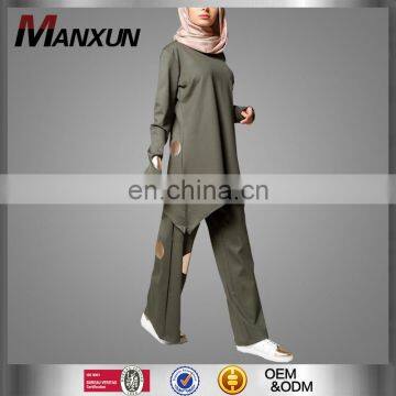 2017 Newest Fancy Islamic Women Sportswear Wholesale Fashion Cheap Sports Suit Muslim Ladies Clothing