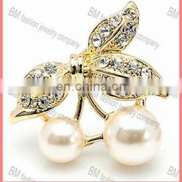 hot sale jewelry gold wedding pearl brooch wholesale jewelry