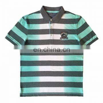 100% Cotton Customized Brand Men's Knitted Long Sleeve V-neck Tie-dyed Technics T-shirt photo-3