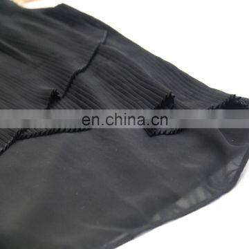 Women Hot Summer Casual Top Sleeveless Chiffon Pleated Top photo-6