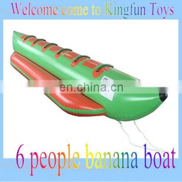 6 people inflatable banana boat for aqua park