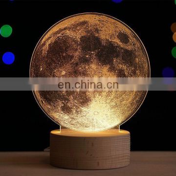 Hot Selling Creative Scandinavian Festival Daily or Christmas Moon Light Galaxy Little Prince Little Night Lamp Desk Lig