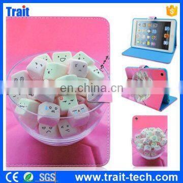 Factory Sales Cute Pattern for iPad Mini 2/3 Leather case