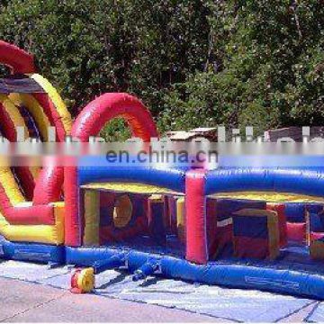 TOP popular giant inflatable tunnel obstacle course outdoor obstacle course equipment