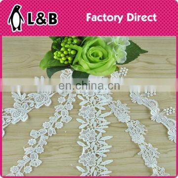 wholesale 100% polyester lace trim for garment