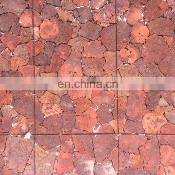 Red lava stone veneer cheap stone