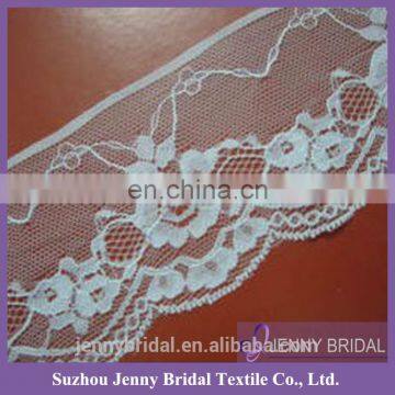 807# wholesale garment accessories embroidery design white ribbon lace