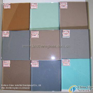 3mm-12mm Blue,Grey,Bronze,Pink and so on Tinted Glass