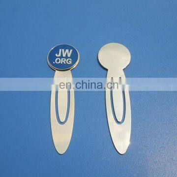 2017 metal round shape JW.ORG paperclip high quality metal bookmark