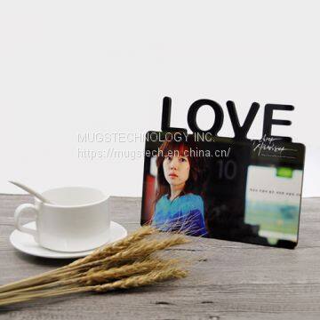 Sublimation Hardboard Photo Frame Stand With Across LOVE photo-2
