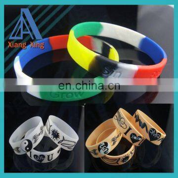 3/4'' Inch Silicone Wristband Wrist Band Merchandise Bracelet