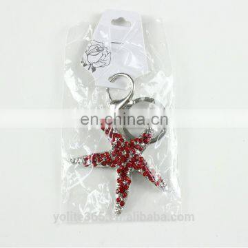 High Good Quality Gifts Metal Key Chain Star Creative Diamond Bag Accessories