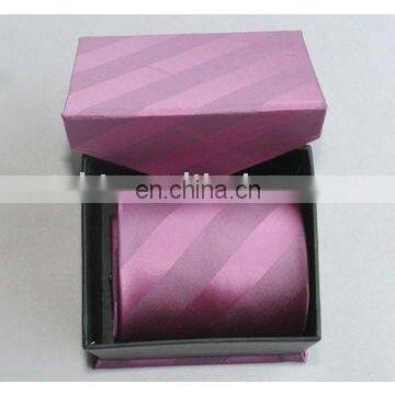 Polyester jacquard shirt woven necktie in giftbox