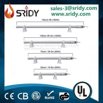 Low Energy Eco Adjustable Thermostat Bathroom Greenhouse Heating Garage 4ft Tubular Heater photo-2