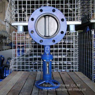 JIS5K/10K U type center worm gear operated butterfly valve for sea water