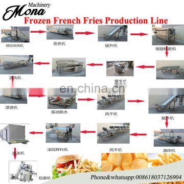 industrial semi automatic fried potato crisps line fried potato chips potato strips production line