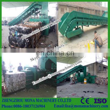 Automatic horizontal waste paper baler / semi-automatic packer / hydraulic baler