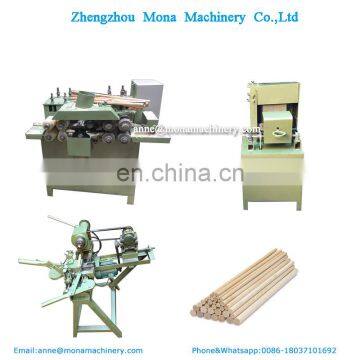 Best Quality Broom Stick Making Machine/wood Broom Handle Machine Wooden Broom Handle Sanding Machine Line photo-2